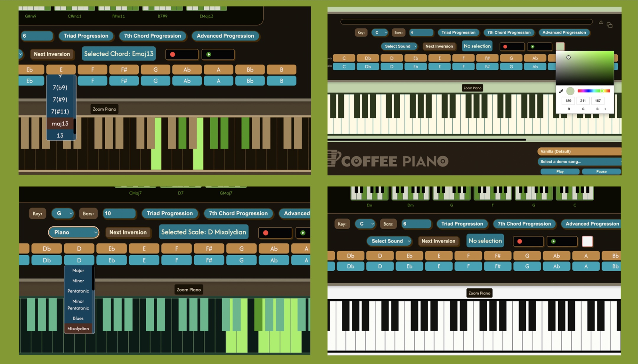 Chord progression features